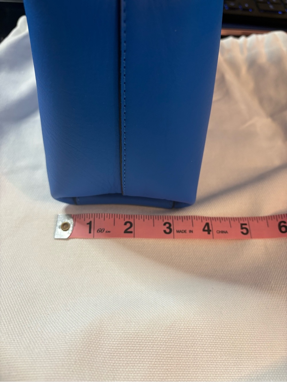 JW Anderson Small Corner Leather Bag in  Vibrant Blue - Picture 10 of 11